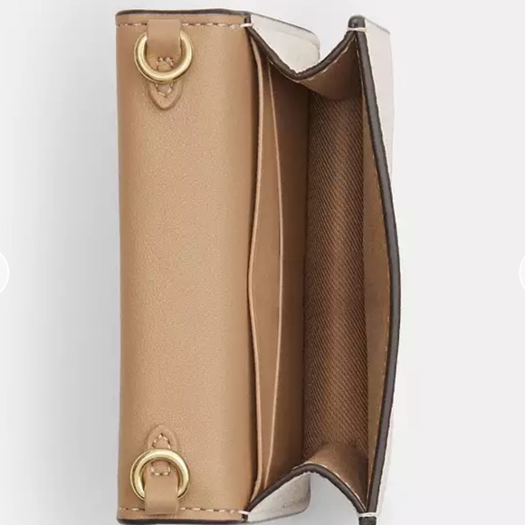 Coach White and Gold Heart-Embellished Crossbody Bag - NWT!! - Picture 3 of 5